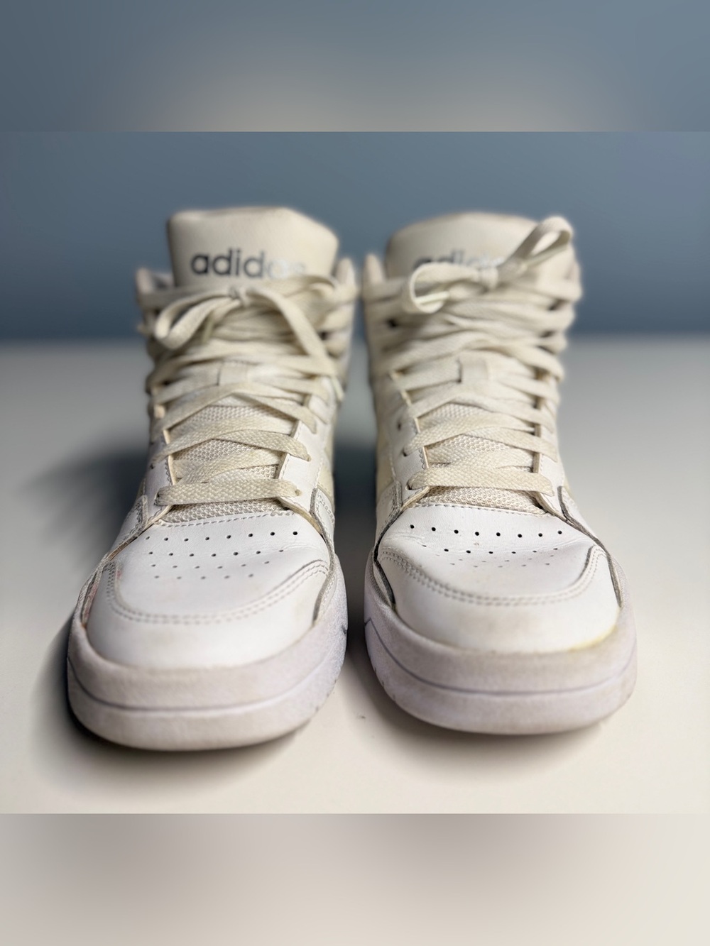 adidas Women’s High-Top Sneakers in Cream/White